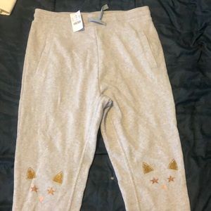 Crewcuts Girls' Sweatpant With Cat Knees